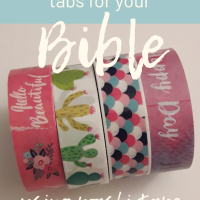 How to make beautiful tabs for your bible